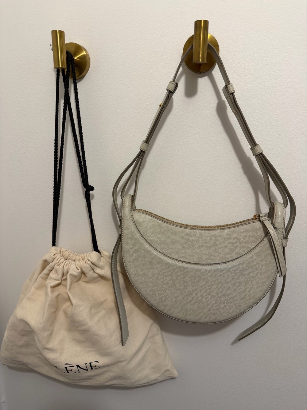 Polène Numéro Dix Shoulder Bag in Chalk - Picture 2 of 3